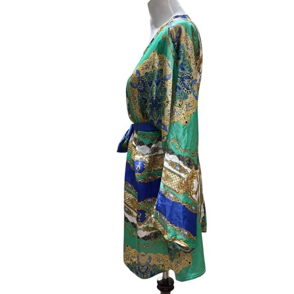 Nasty Gal That Ain't the Scarf of It Kimono Dress Size Large - Picture 5 of 13